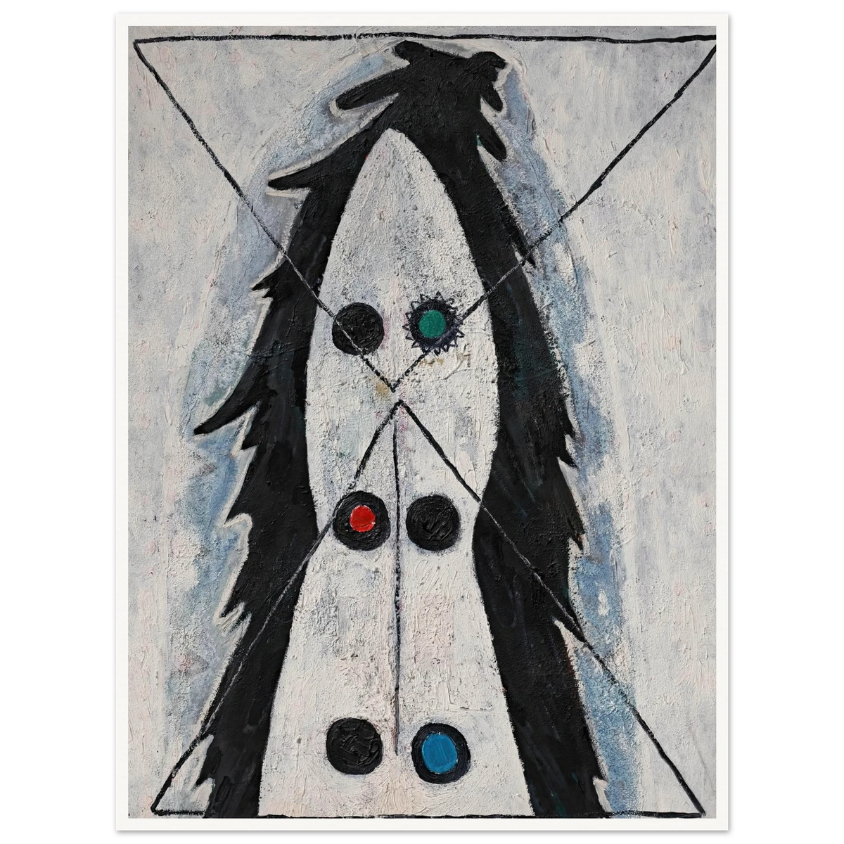Sans titre (1947) Art Print | Francis Picabia - Framed Poster - 30x40 cm / 12x16″ - Black frame
