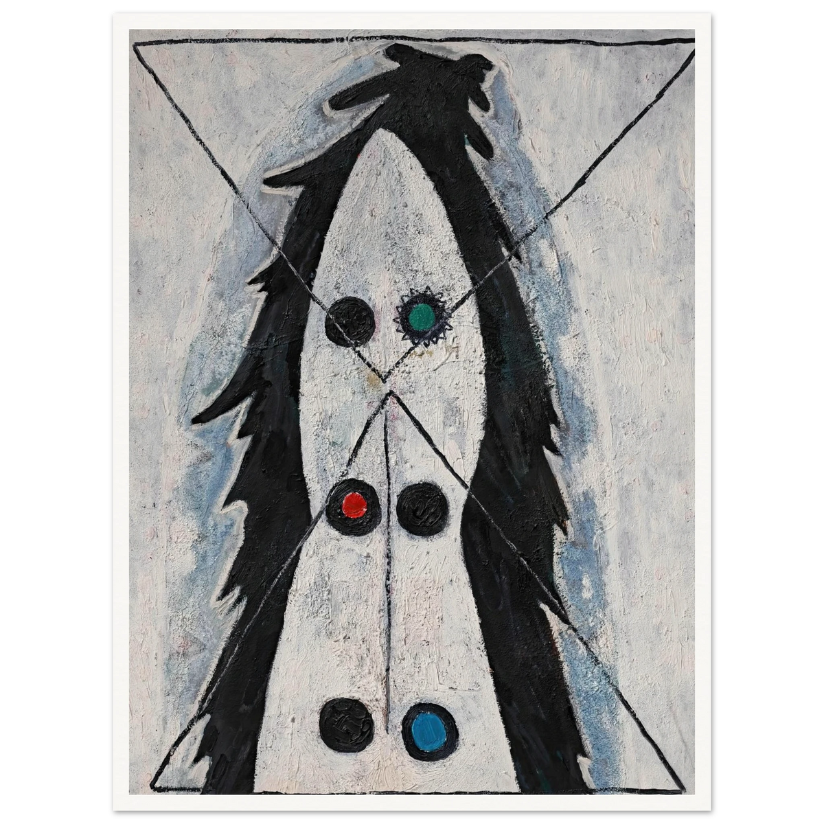 Sans titre (1947) Art Print | Francis Picabia - Framed Poster - 30x40 cm / 12x16″ - Black frame