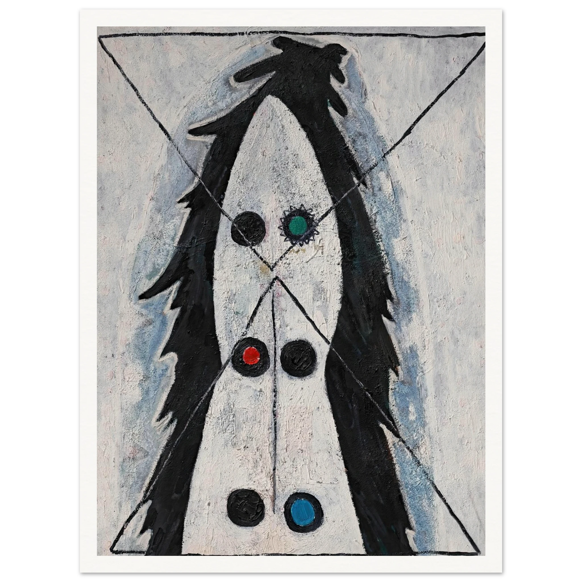 Sans titre (1947) Art Print | Francis Picabia - Framed Poster - 30x40 cm / 12x16″ - Black frame