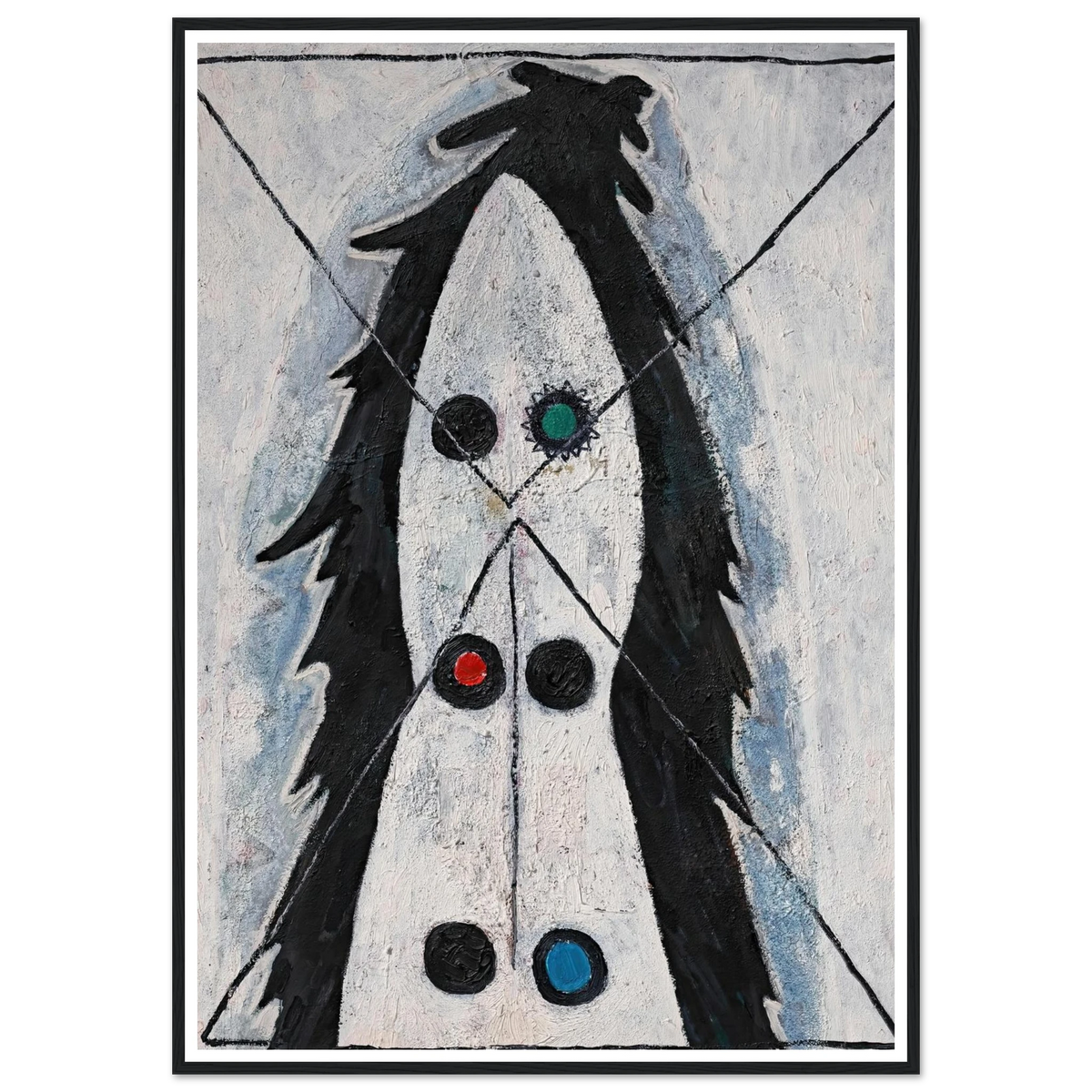 Sans titre (1947) Art Print | Francis Picabia - Framed Poster - 30x40 cm / 12x16″ - Black frame