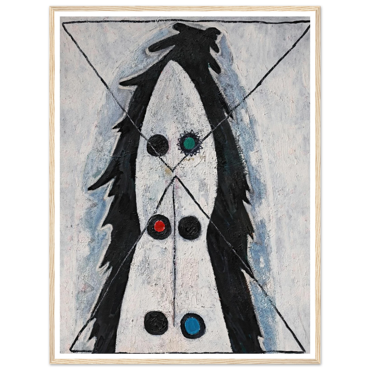 Sans titre (1947) Art Print | Francis Picabia - Framed Poster - 30x40 cm / 12x16″ - Black frame