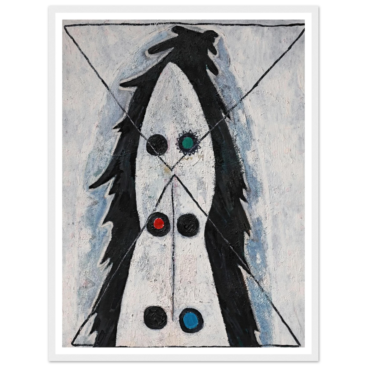 Sans titre (1947) Art Print | Francis Picabia - Framed Poster - 30x40 cm / 12x16″ - Black frame