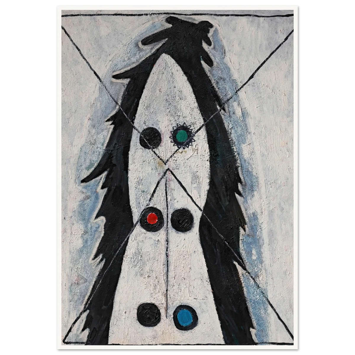 Sans titre (1947) Art Print | Francis Picabia - Framed Poster - 30x40 cm / 12x16″ - Black frame