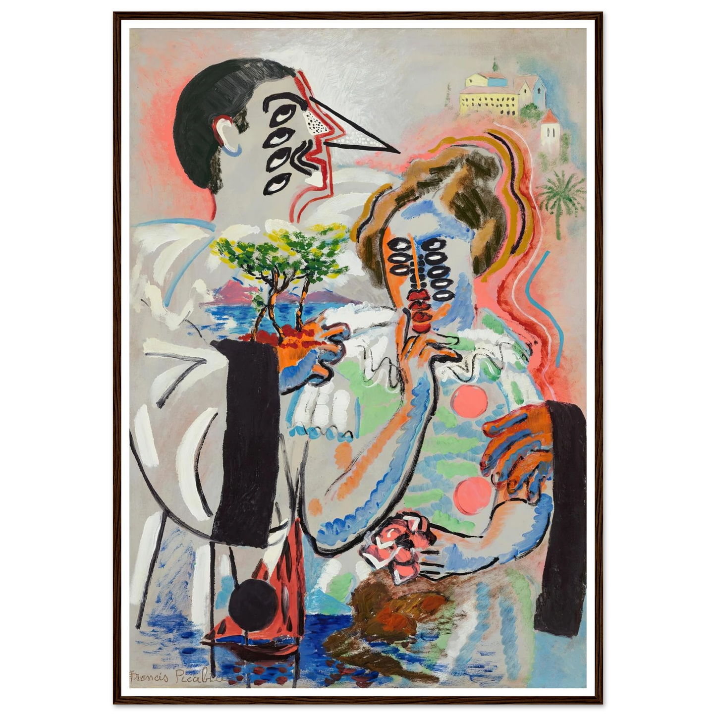 Sans titre (circa 1925-1927) Art Print | Francis Picabia - Framed Poster - 30x40 cm / 12x16″ - Black frame