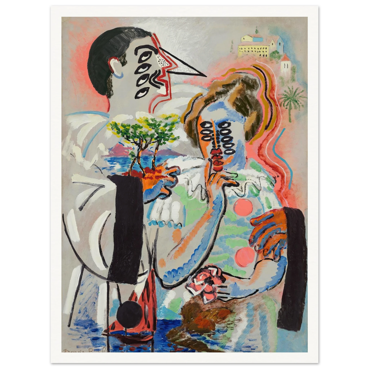 Sans titre (circa 1925-1927) Art Print | Francis Picabia - Framed Poster - 30x40 cm / 12x16″ - Black frame