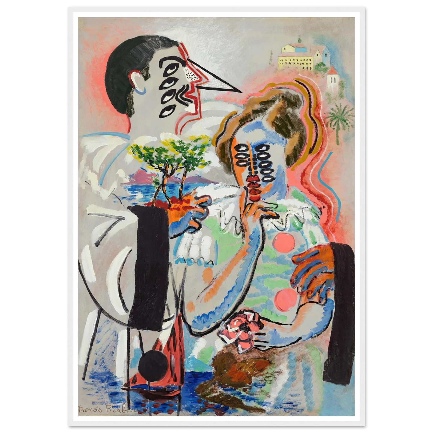 Sans titre (circa 1925-1927) Art Print | Francis Picabia - Framed Poster - 30x40 cm / 12x16″ - Black frame