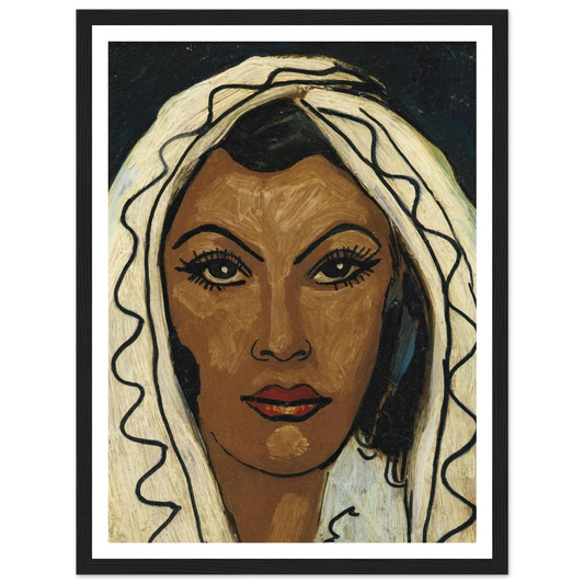Sans titre (Visage de femme) Art Print | Francis Picabia - Framed Poster - 30x40 cm / 12x16″ - Black frame