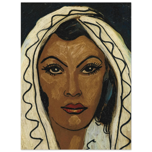 Sans titre (Visage de femme) Art Print | Francis Picabia - Framed Poster - 30x40 cm / 12x16″ - Black frame