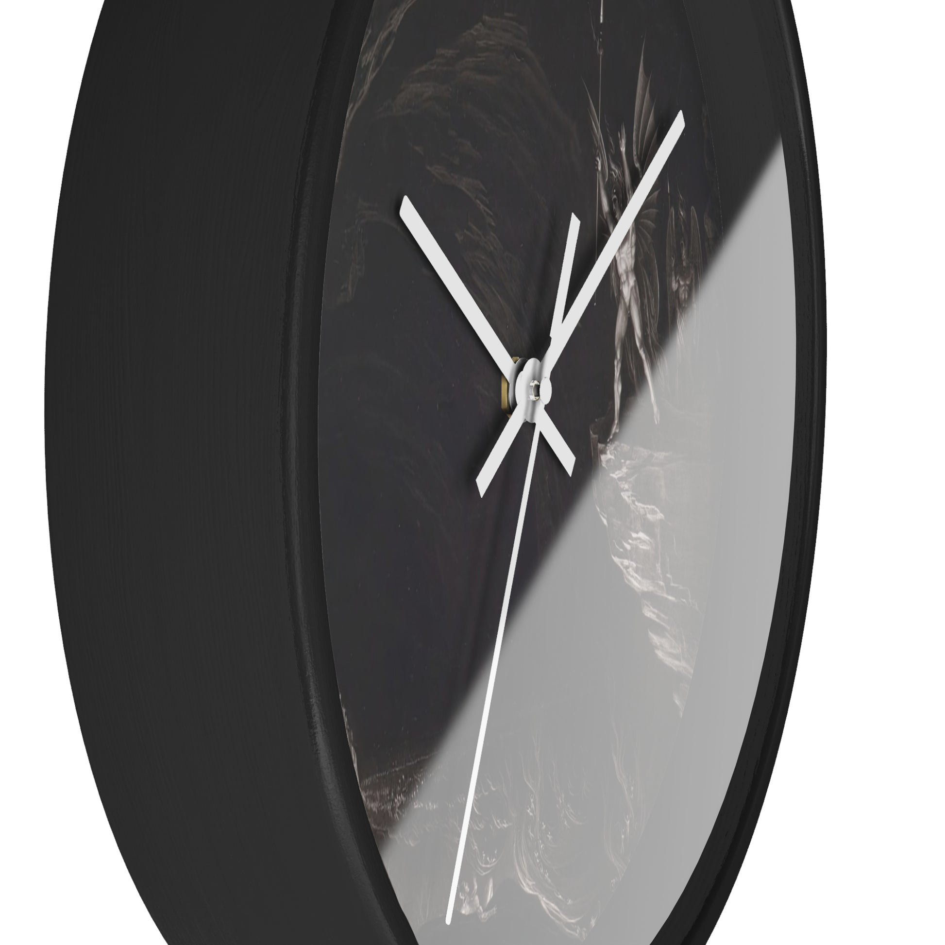 Satan Arousing the Fallen Angels Wall Clock | John Martin - White - Black Base - 10"