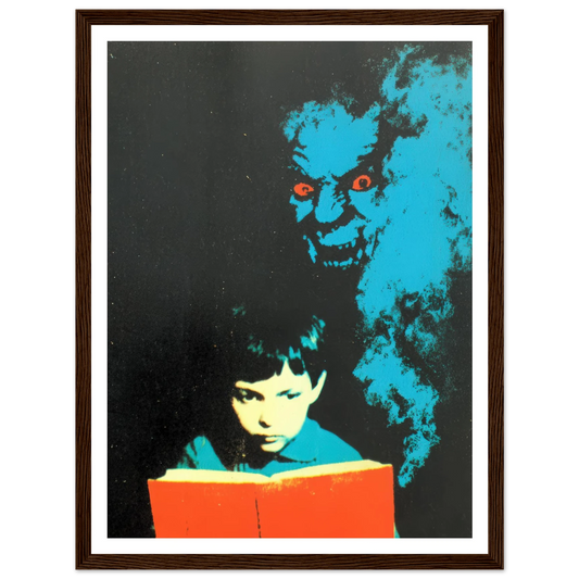 Satanic Scroll - Framed Poster - 30x40 cm / 12x16″ - Black frame