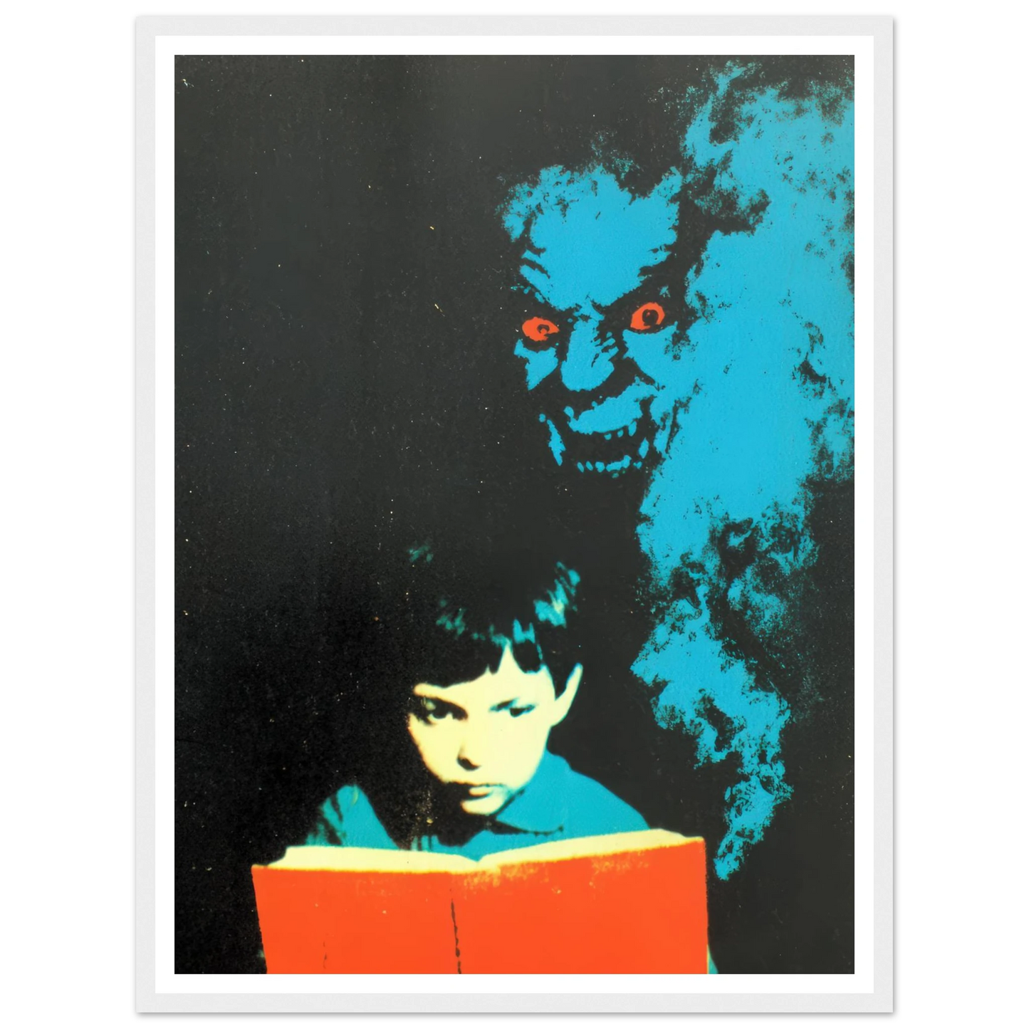 Satanic Scroll - Framed Poster - 30x40 cm / 12x16″ - Black frame