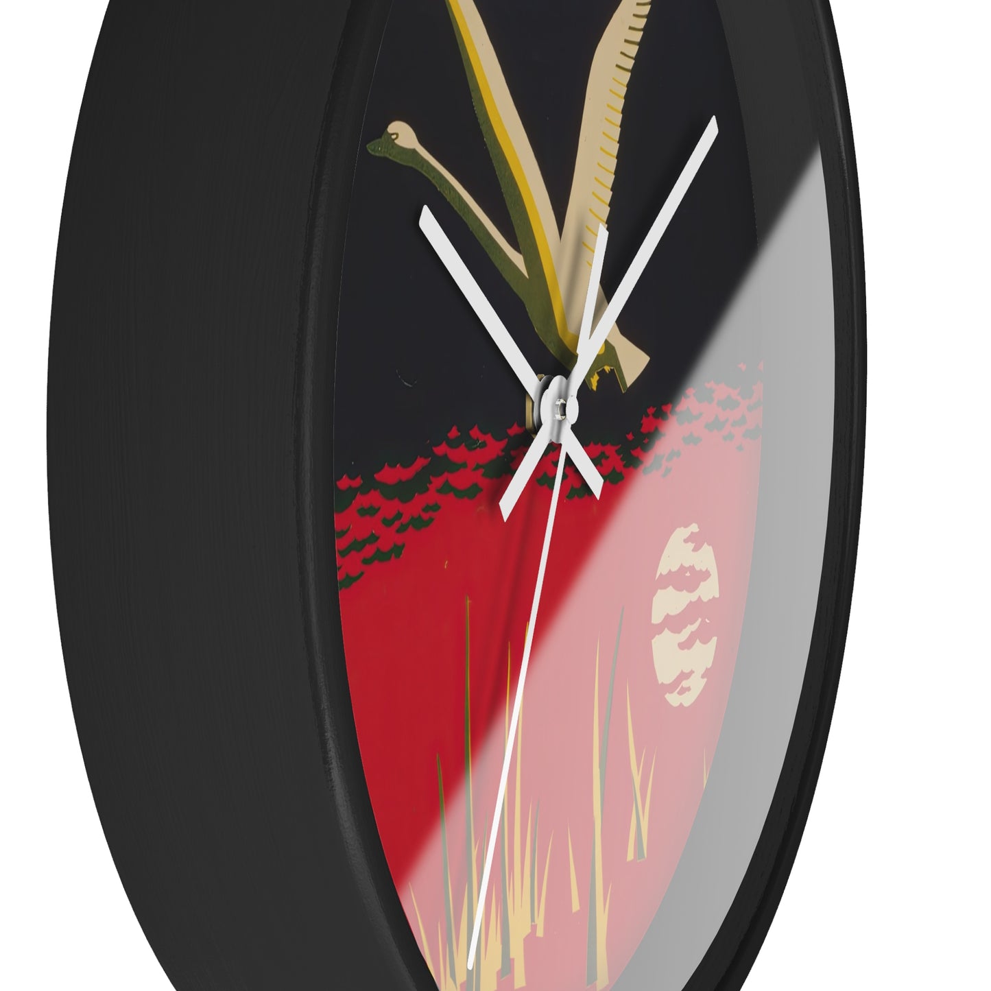 Save our wild life (1930-1940) Wall Clock | Dorothy Waugh - White - Black Base - 10"