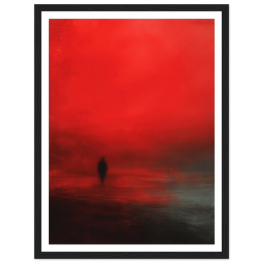 Scarlet Shadow - Framed Poster - 30x40 cm / 12x16″ - Black frame