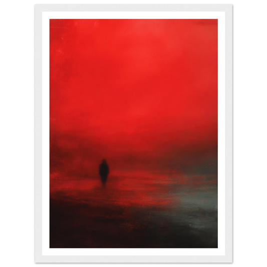 Scarlet Shadow - Framed Poster - 30x40 cm / 12x16″ - Black frame