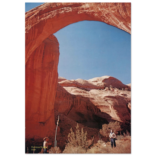 Scenically Yours, Rainbow Bridge, Utah Art Print | US Information Agency - Framed Poster - 30x40 cm / 12x16″ - Black frame
