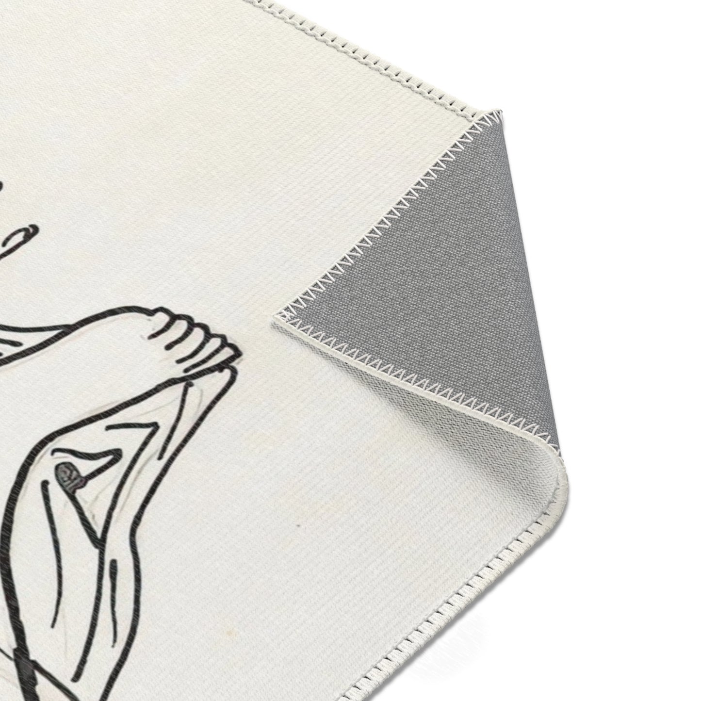 Schetsblad met vrouw liggend aan het strand met twee paarden en enkele zeemeeuwen (1891) Rug | Leo Gestel - - 36" × 24" - 