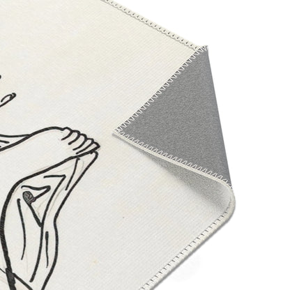 Schetsblad met vrouw liggend aan het strand met twee paarden en enkele zeemeeuwen (1891) Rug | Leo Gestel - - 36" × 24" - 