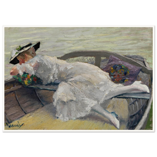 Schöne Stunde (1920) Art Print | Edward Cucuel - Framed Poster - 30x40 cm / 12x16″ - Black frame