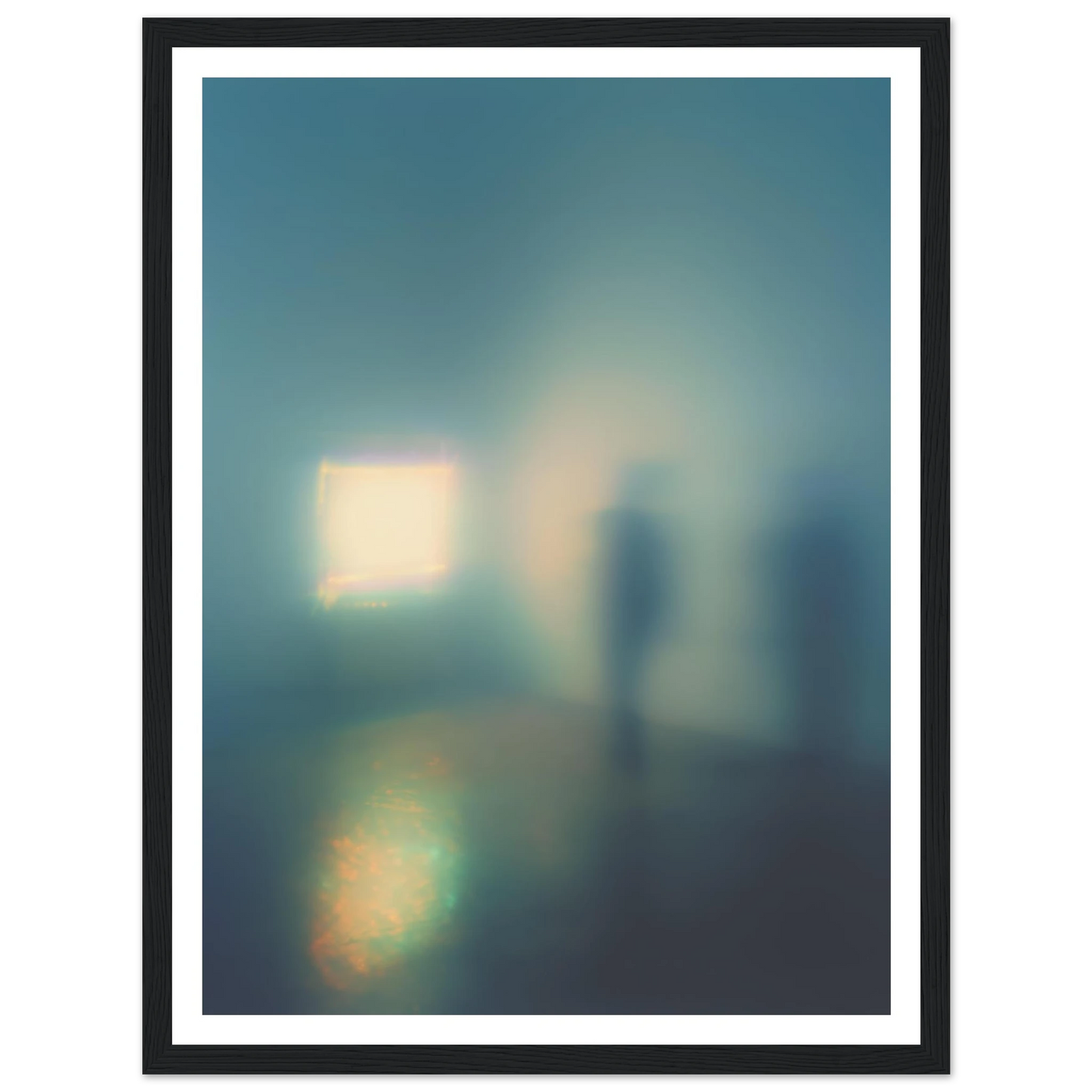 Screen Glow - Framed Poster - 30x40 cm / 12x16″ - Black frame