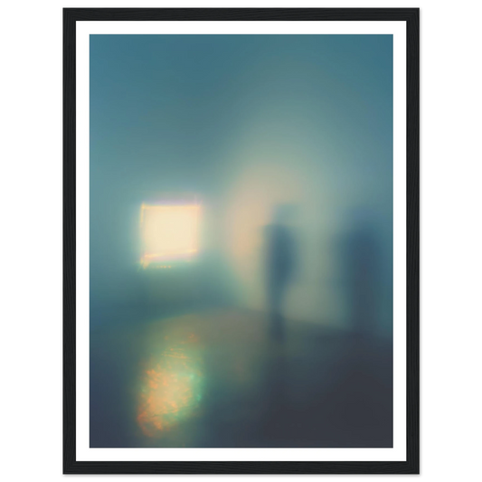 Screen Glow - Framed Poster - 30x40 cm / 12x16″ - Black frame