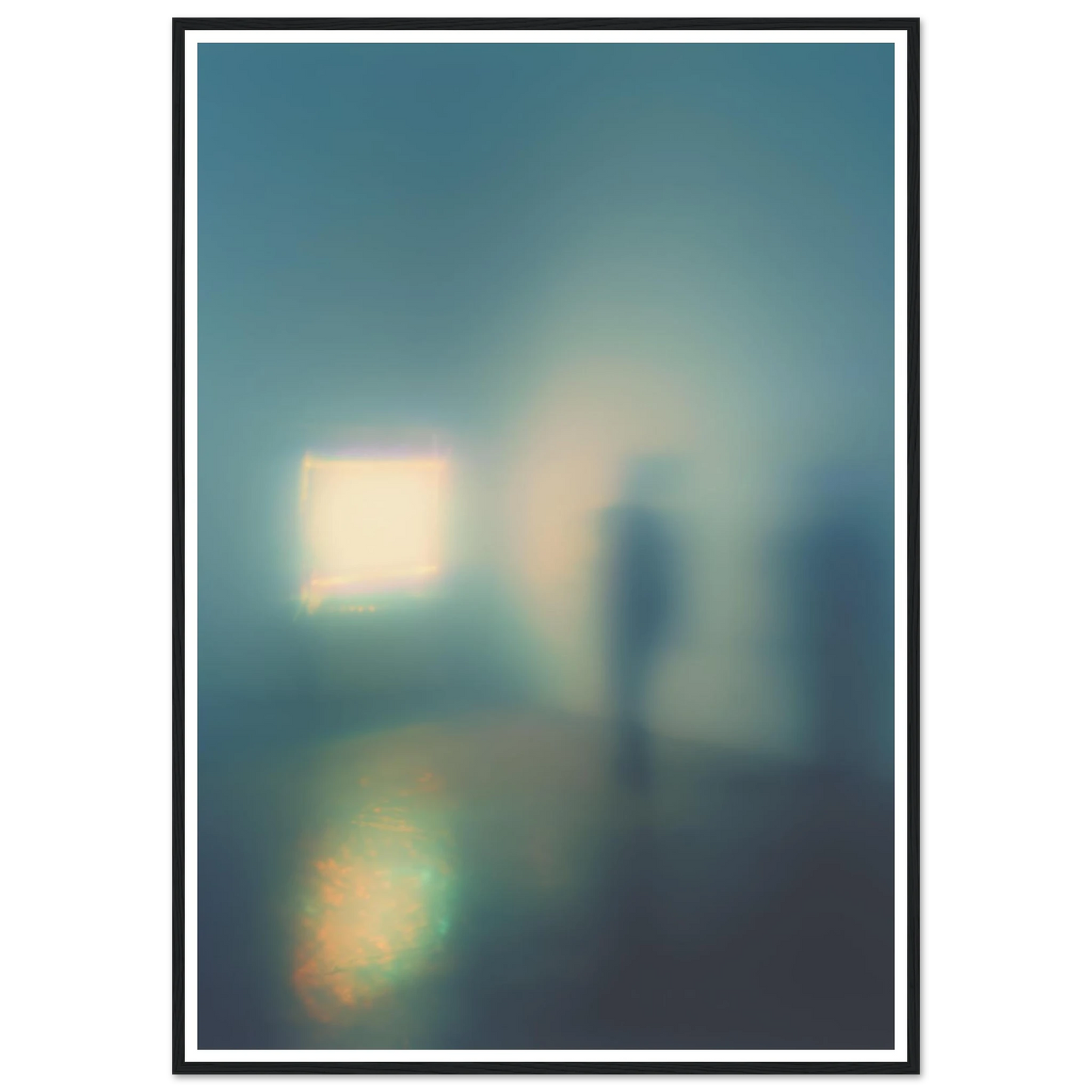 Screen Glow - Framed Poster - 30x40 cm / 12x16″ - Black frame