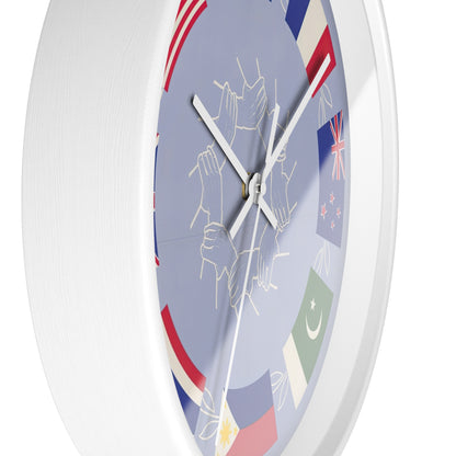 SEATO Poster No. 1 Wall Clock | U.S. Information Agency - White - White Base - 10"