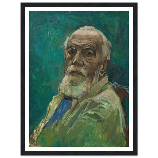 Selbstbildnis Carl Moll (1943) Art Print | Carl Moll - Framed Poster - 30x40 cm / 12x16″ - Black frame
