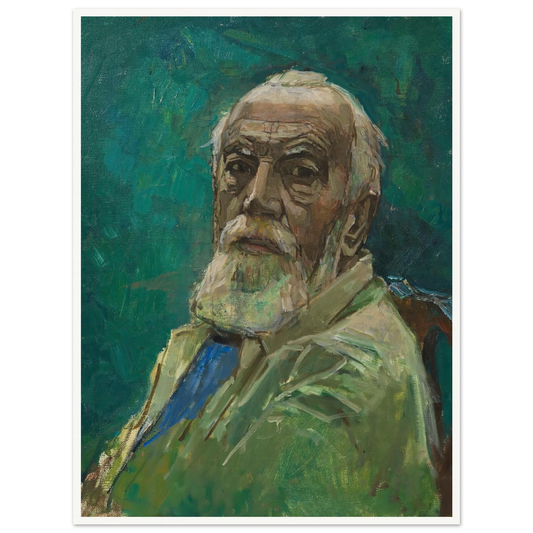 Selbstbildnis Carl Moll (1943) Art Print | Carl Moll - Framed Poster - 30x40 cm / 12x16″ - Black frame