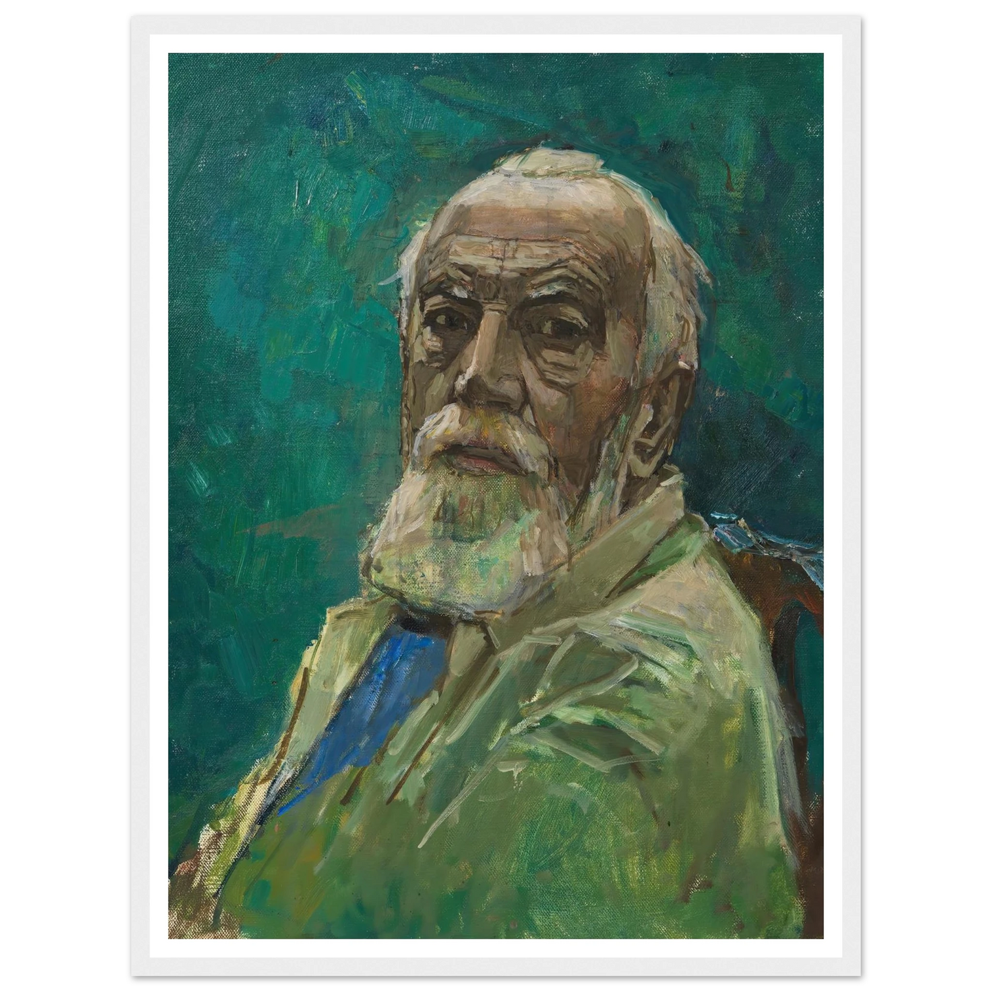 Selbstbildnis Carl Moll (1943) Art Print | Carl Moll - Framed Poster - 30x40 cm / 12x16″ - Black frame