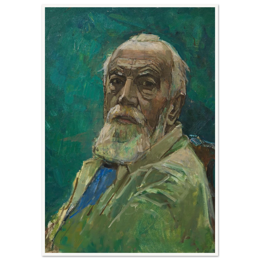 Selbstbildnis Carl Moll (1943) Art Print | Carl Moll - Framed Poster - 30x40 cm / 12x16″ - Black frame