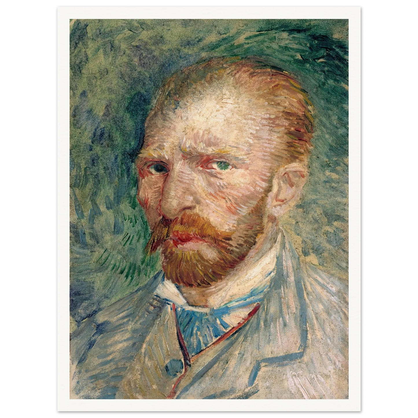 Self-Portrait Art Print | Vincent van Gogh - Framed Poster - 30x40 cm / 12x16″ - Black frame