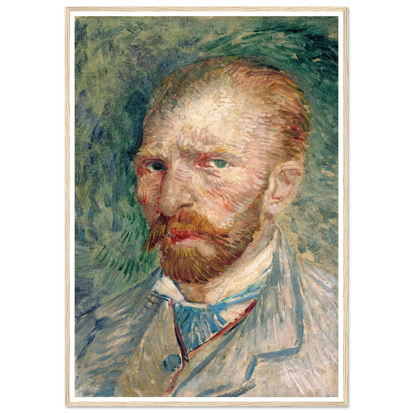 Self-Portrait Art Print | Vincent van Gogh - Framed Poster - 30x40 cm / 12x16″ - Black frame