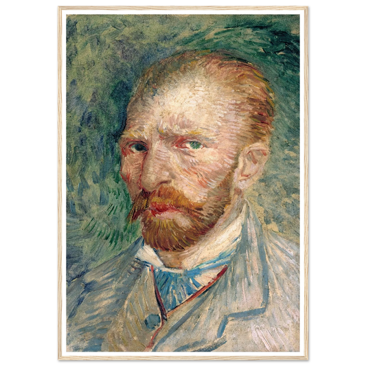 Self-Portrait Art Print | Vincent van Gogh - Framed Poster - 30x40 cm / 12x16″ - Black frame