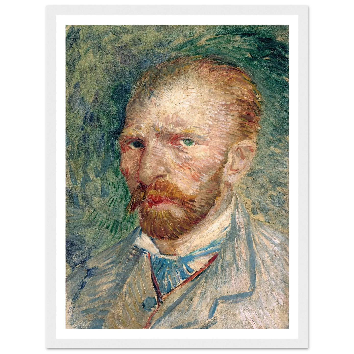 Self-Portrait Art Print | Vincent van Gogh - Framed Poster - 30x40 cm / 12x16″ - Black frame