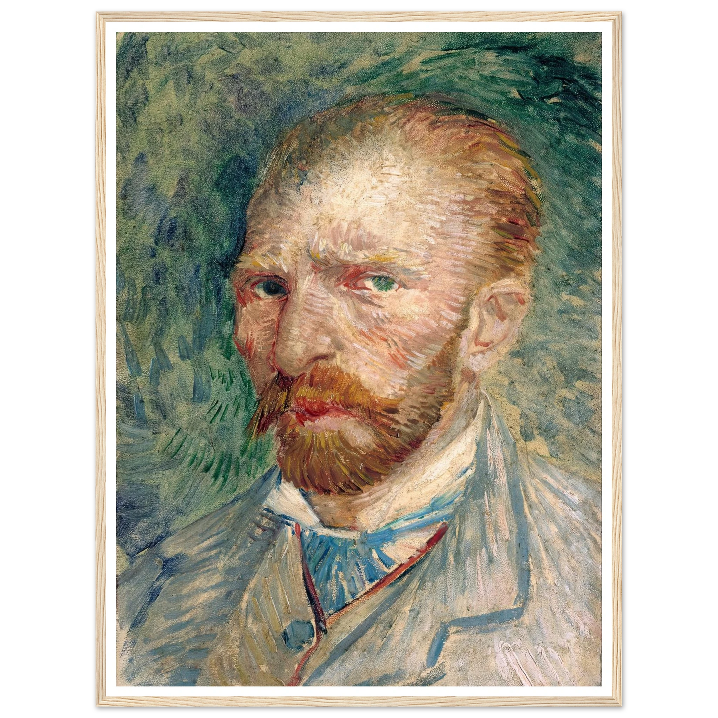 Self-Portrait Art Print | Vincent van Gogh - Framed Poster - 30x40 cm / 12x16″ - Black frame