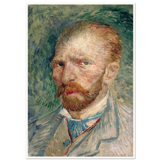 Self-Portrait Art Print | Vincent van Gogh - Framed Poster - 30x40 cm / 12x16″ - Black frame