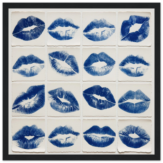 Serial Affection - Framed Poster - 30x30 cm / 12x12″ - Black frame