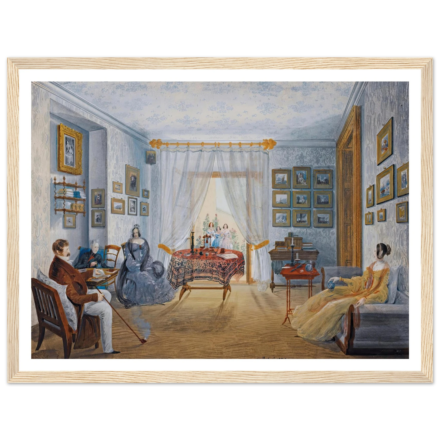 Seven Views Of Miskhor In The Crimea Iii (1841-1842) Art Print | Carlo Bossoli - Framed Poster - 30x40 cm / 12x16″ - Black frame