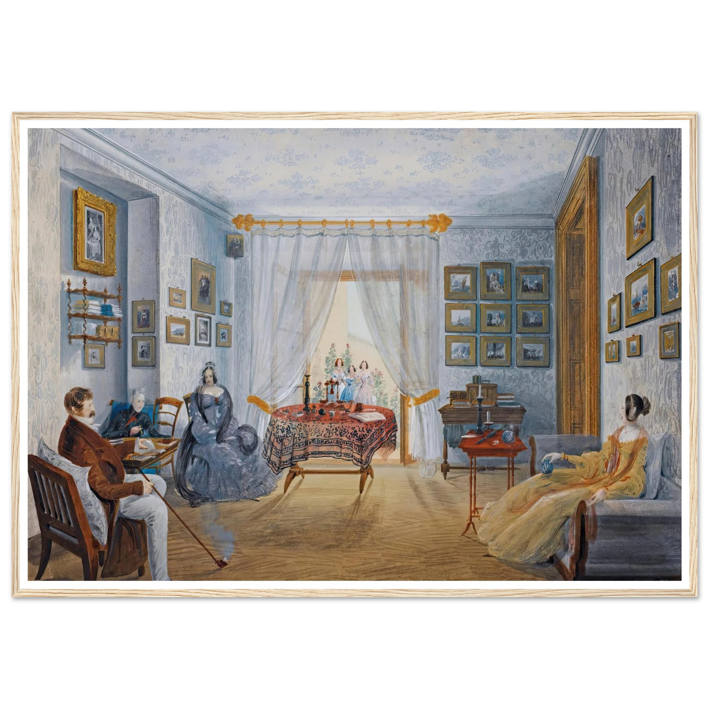 Seven Views Of Miskhor In The Crimea Iii (1841-1842) Art Print | Carlo Bossoli - Framed Poster - 30x40 cm / 12x16″ - Black frame