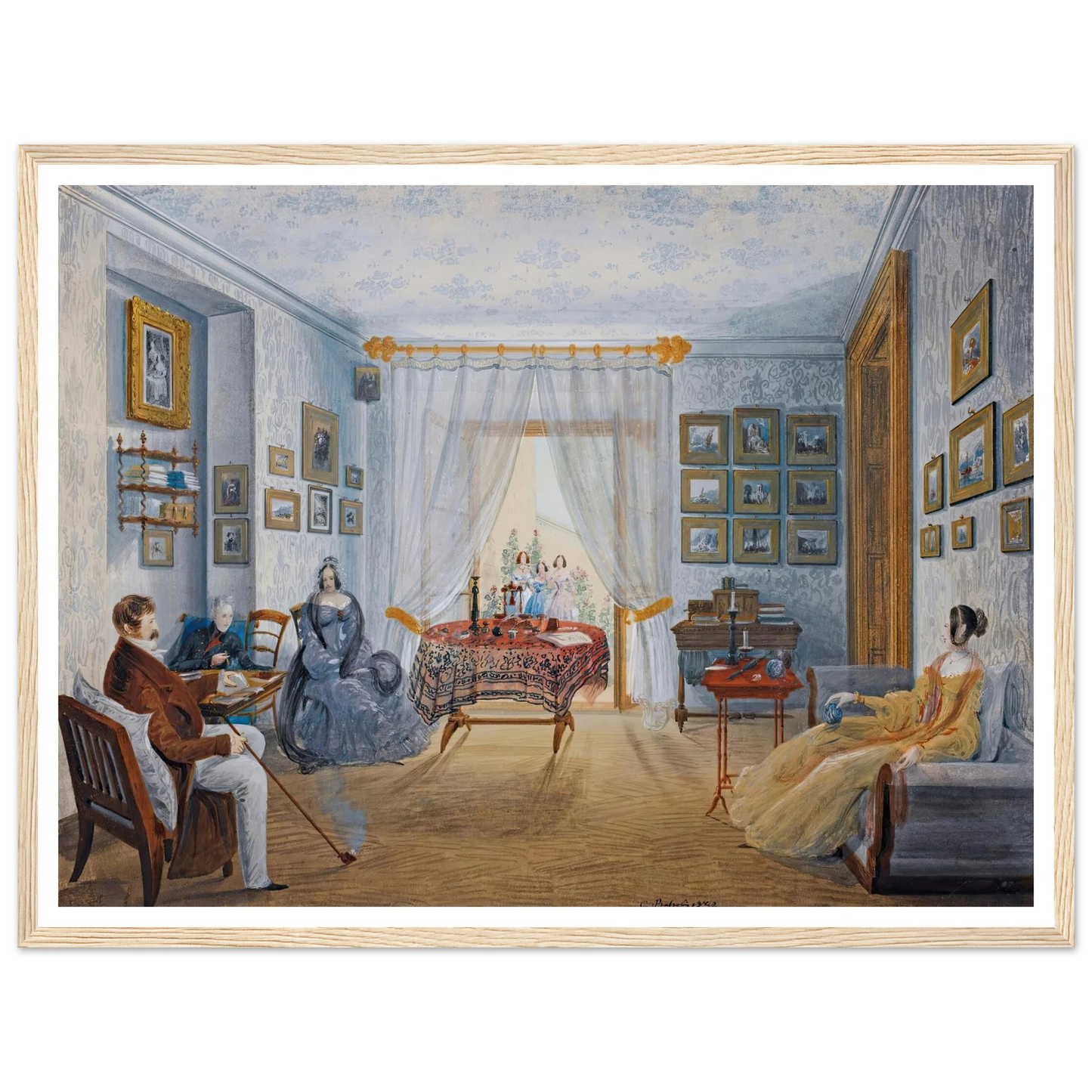 Seven Views Of Miskhor In The Crimea Iii (1841-1842) Art Print | Carlo Bossoli - Framed Poster - 30x40 cm / 12x16″ - Black frame