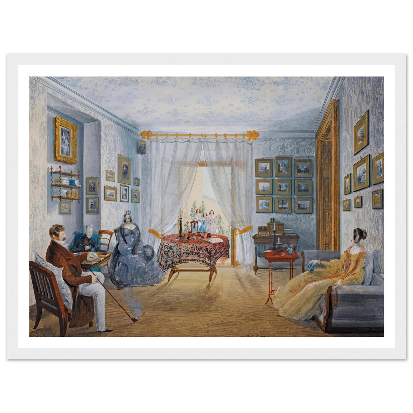 Seven Views Of Miskhor In The Crimea Iii (1841-1842) Art Print | Carlo Bossoli - Framed Poster - 30x40 cm / 12x16″ - Black frame