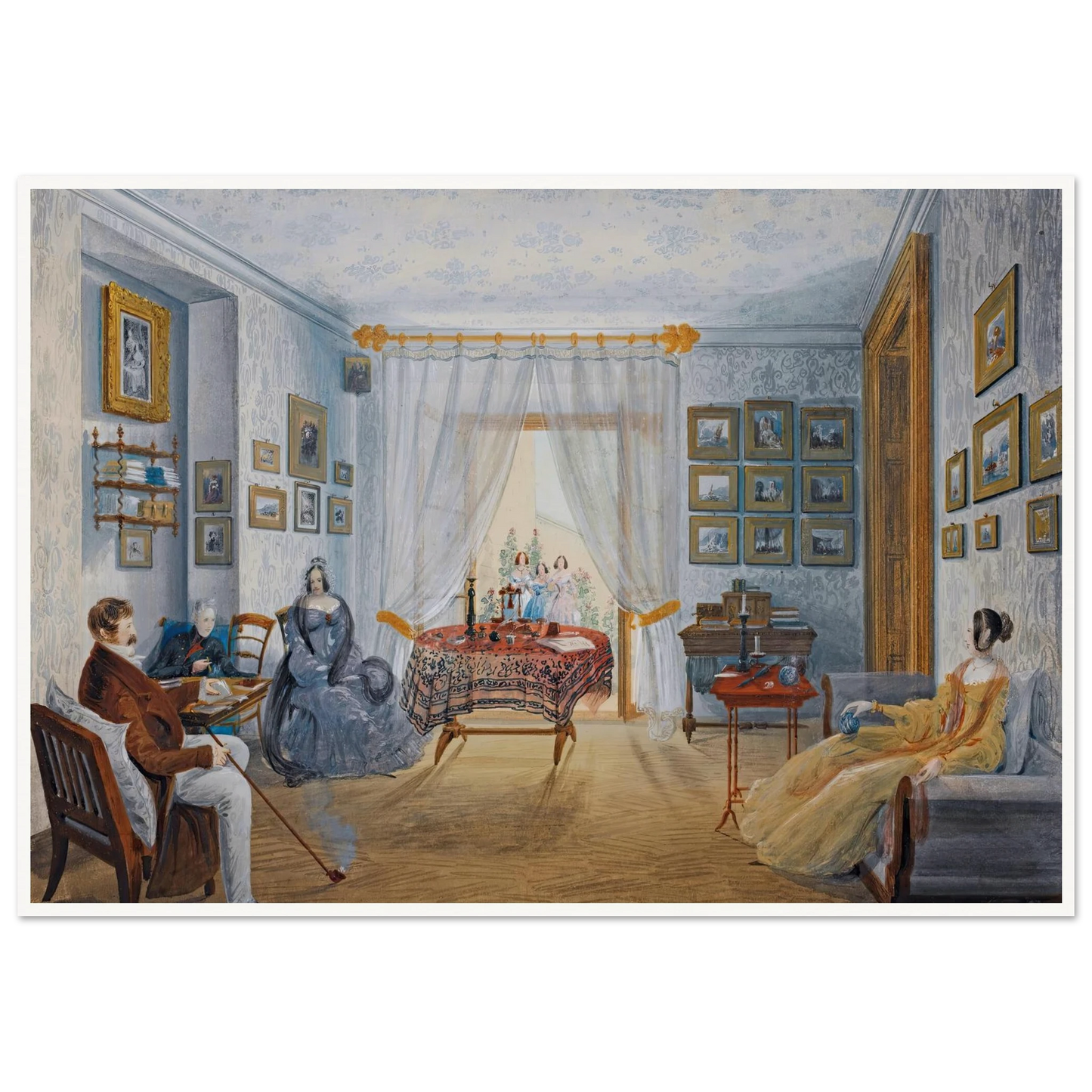 Seven Views Of Miskhor In The Crimea Iii (1841-1842) Art Print | Carlo Bossoli - Framed Poster - 30x40 cm / 12x16″ - Black frame