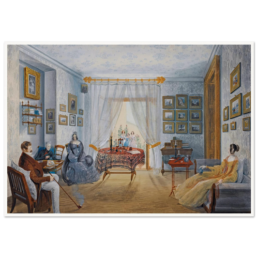 Seven Views Of Miskhor In The Crimea Iii (1841-1842) Art Print | Carlo Bossoli - Framed Poster - 30x40 cm / 12x16″ - Black frame