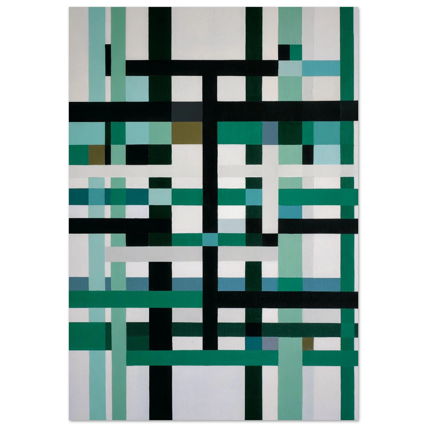 Sharp Color Geometry - Framed Poster - 30x40 cm / 12x16″ - Black frame