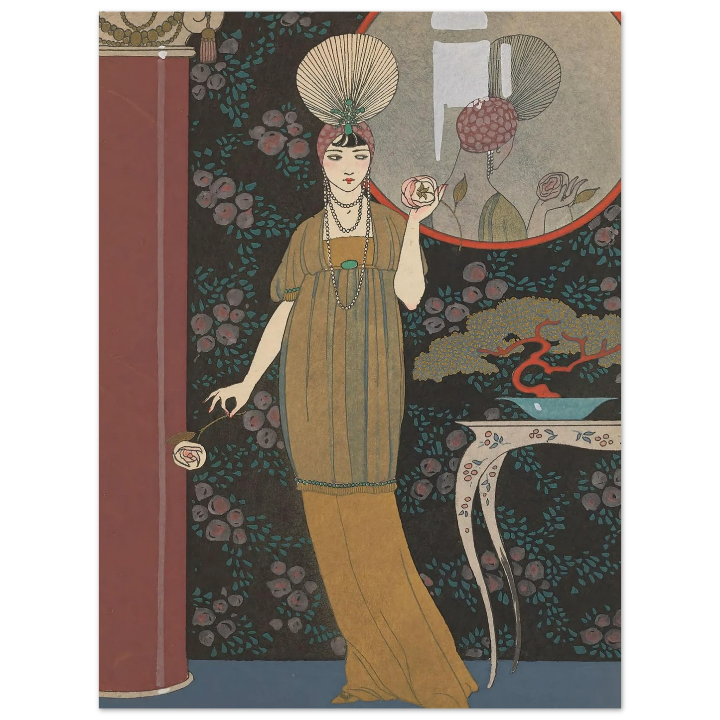 Sheherazade (1914) Art Print | George Barbier - Framed Poster - 30x40 cm / 12x16″ - Black frame