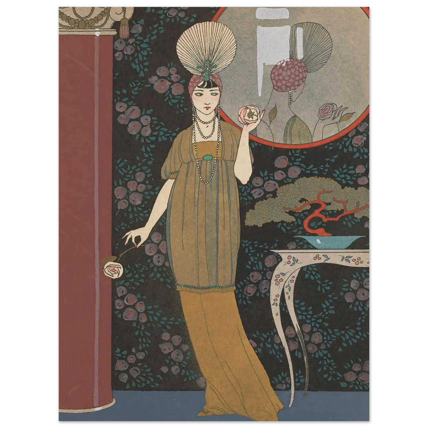Sheherazade (1914) Art Print | George Barbier - Framed Poster - 30x40 cm / 12x16″ - Black frame