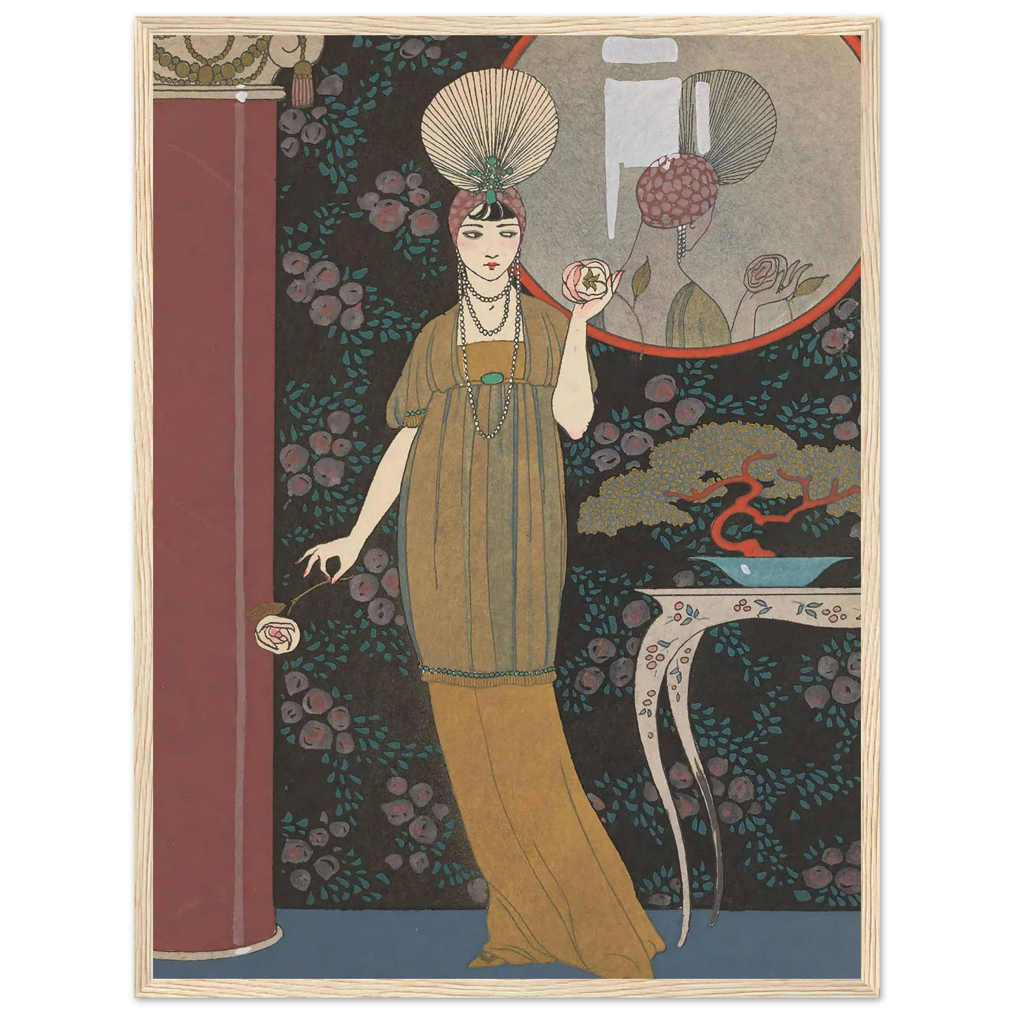 Sheherazade (1914) Art Print | George Barbier - Framed Poster - 30x40 cm / 12x16″ - Black frame