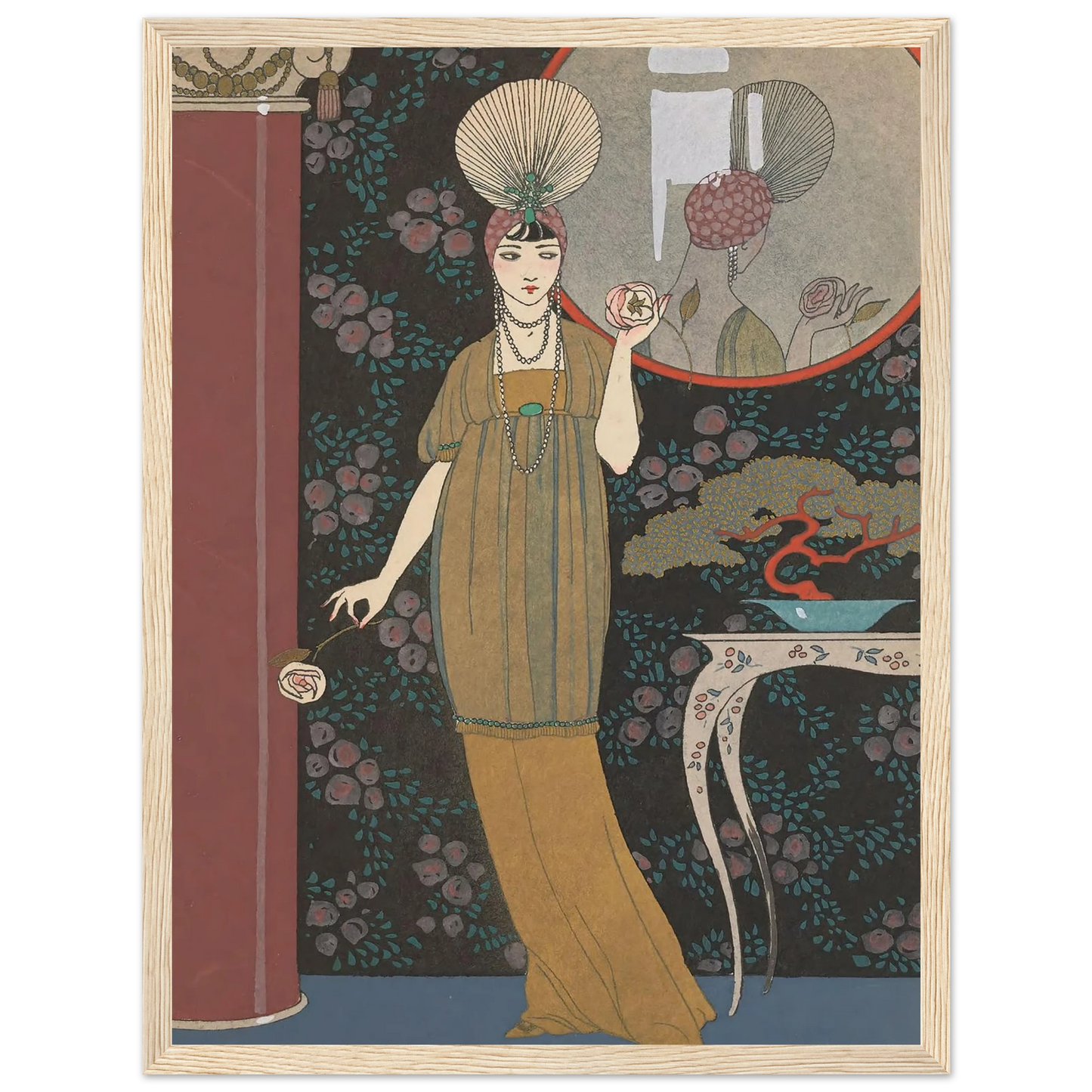 Sheherazade (1914) Art Print | George Barbier - Framed Poster - 30x40 cm / 12x16″ - Black frame