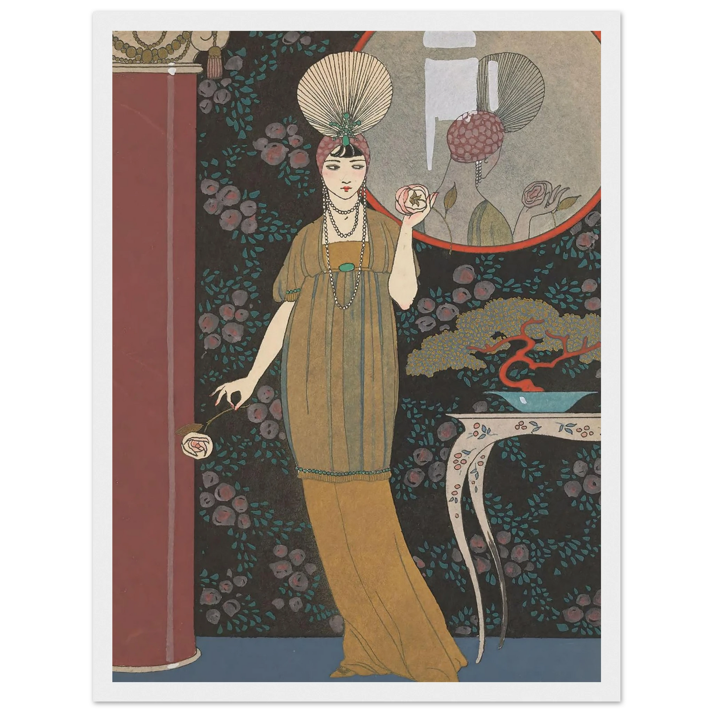 Sheherazade (1914) Art Print | George Barbier - Framed Poster - 30x40 cm / 12x16″ - Black frame