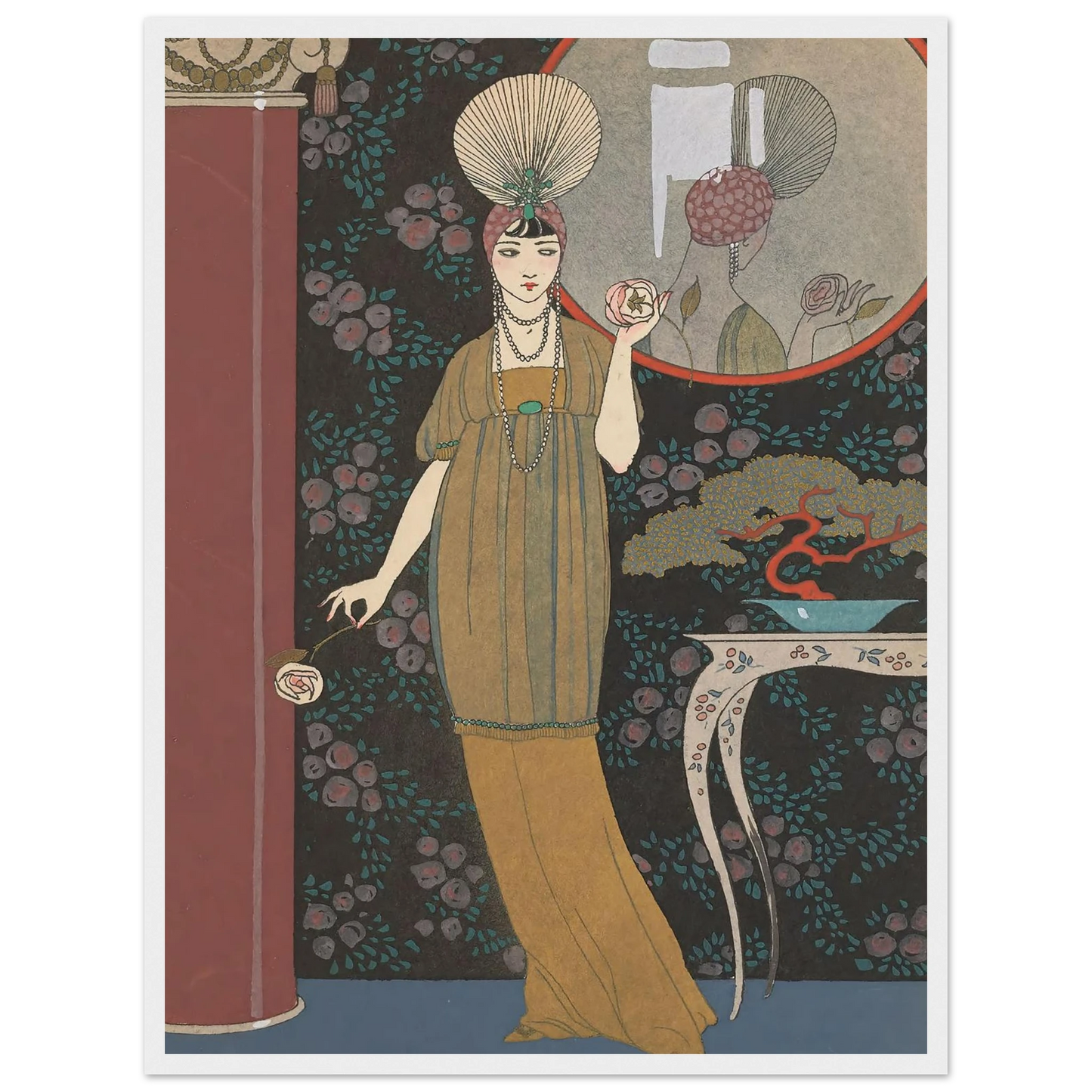 Sheherazade (1914) Art Print | George Barbier - Framed Poster - 30x40 cm / 12x16″ - Black frame